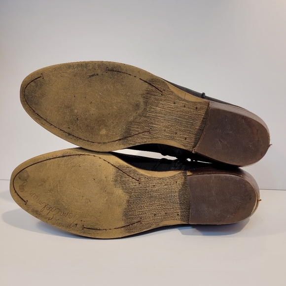 Sam Edelman Petty | Black Leather Ankle Booties - Picture 9 of 14